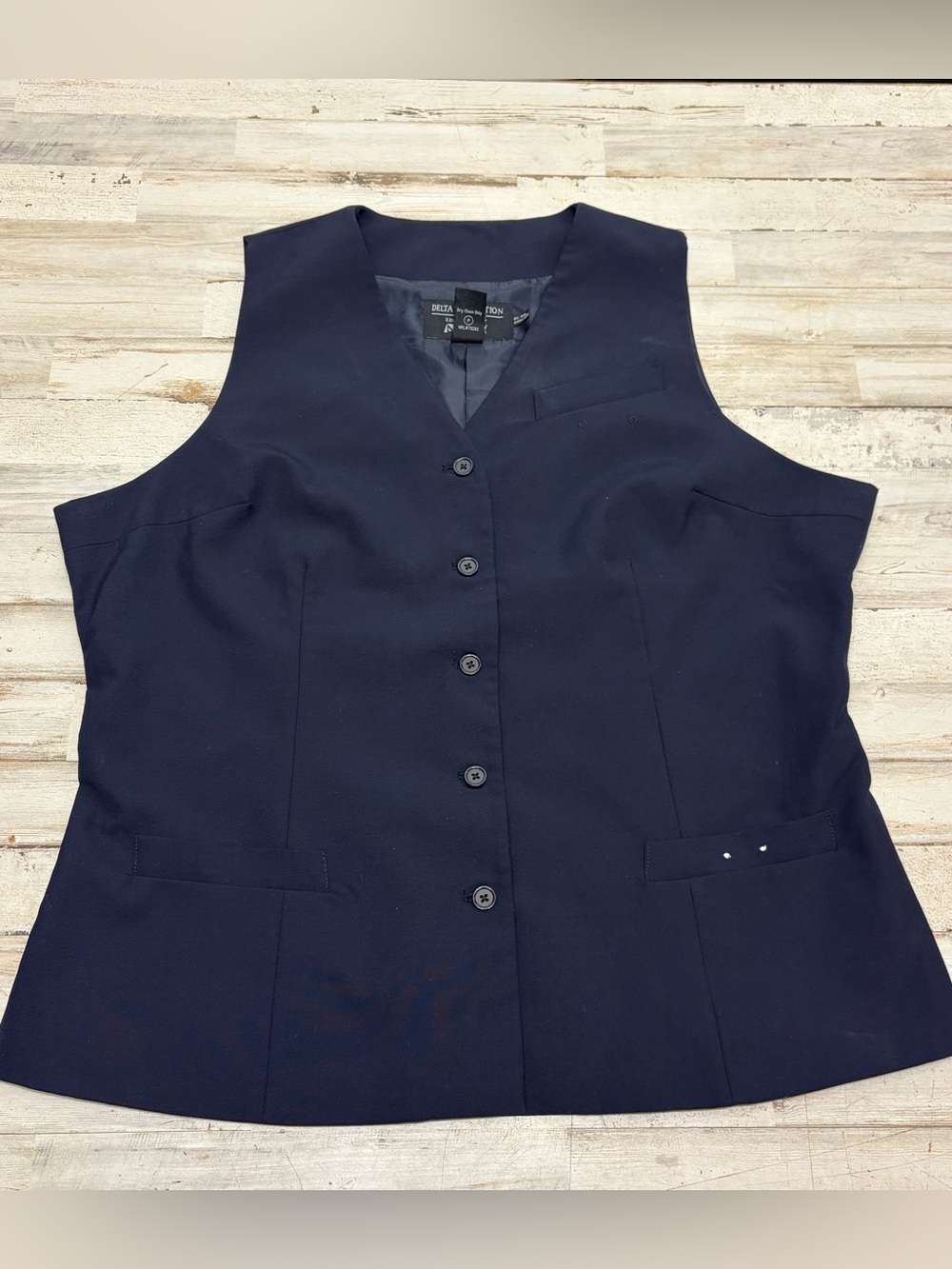 Delta Airlines Collection Affinity Stewardess Vest Size 18W Flight Attendant